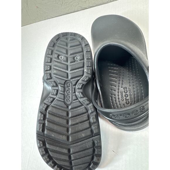 Crocs Specialist II Work Clog Shoe Slip-on Black Mens 6 Womens 8 - Picture 4 of 4